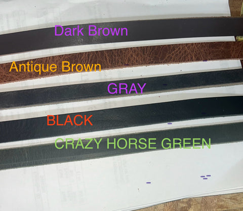 Leather Handles - 5/8" or 3/4" WIDTH LEATHER