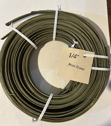 4 OZ COIL - 1/4" FLAT FLAT - MOSS GREEN