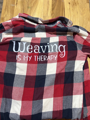 UP-CYCLED FLANNEL - WEAVING IS MY THERAPY