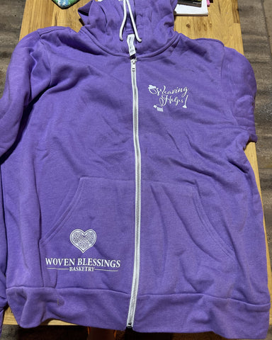 ZIP-UP HOODIE - LIGHT PURPLE